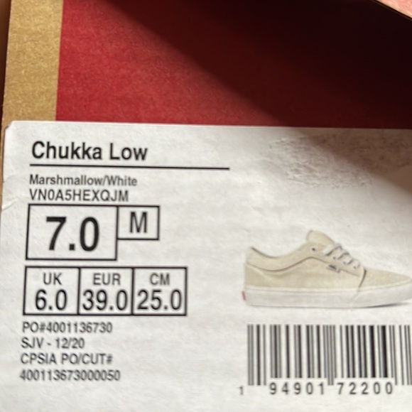 VANS CHUKKA LOW MARSHMALLOW WMNS - Picture 13 of 13